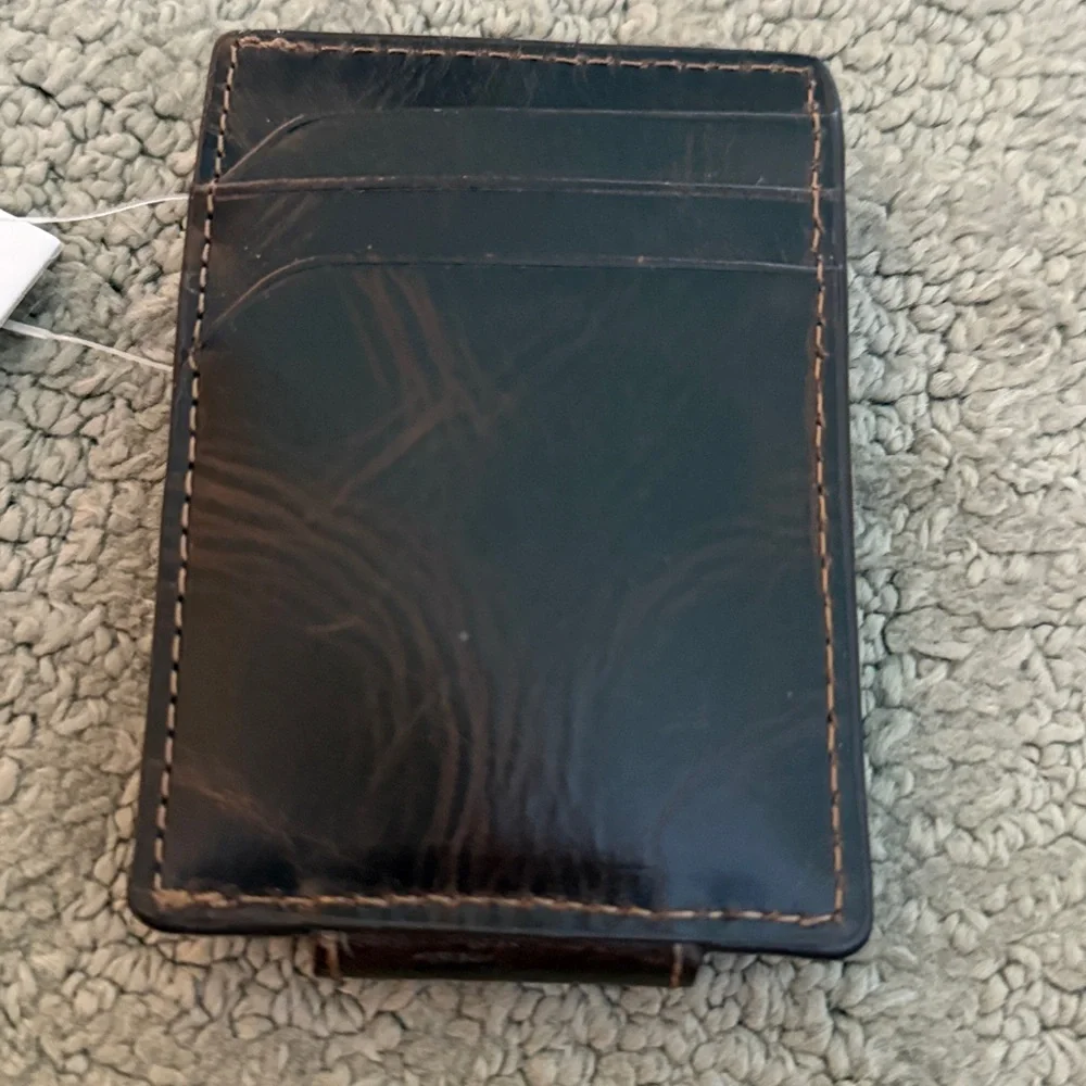 Fossil Dark Brown Leather Phone Case
